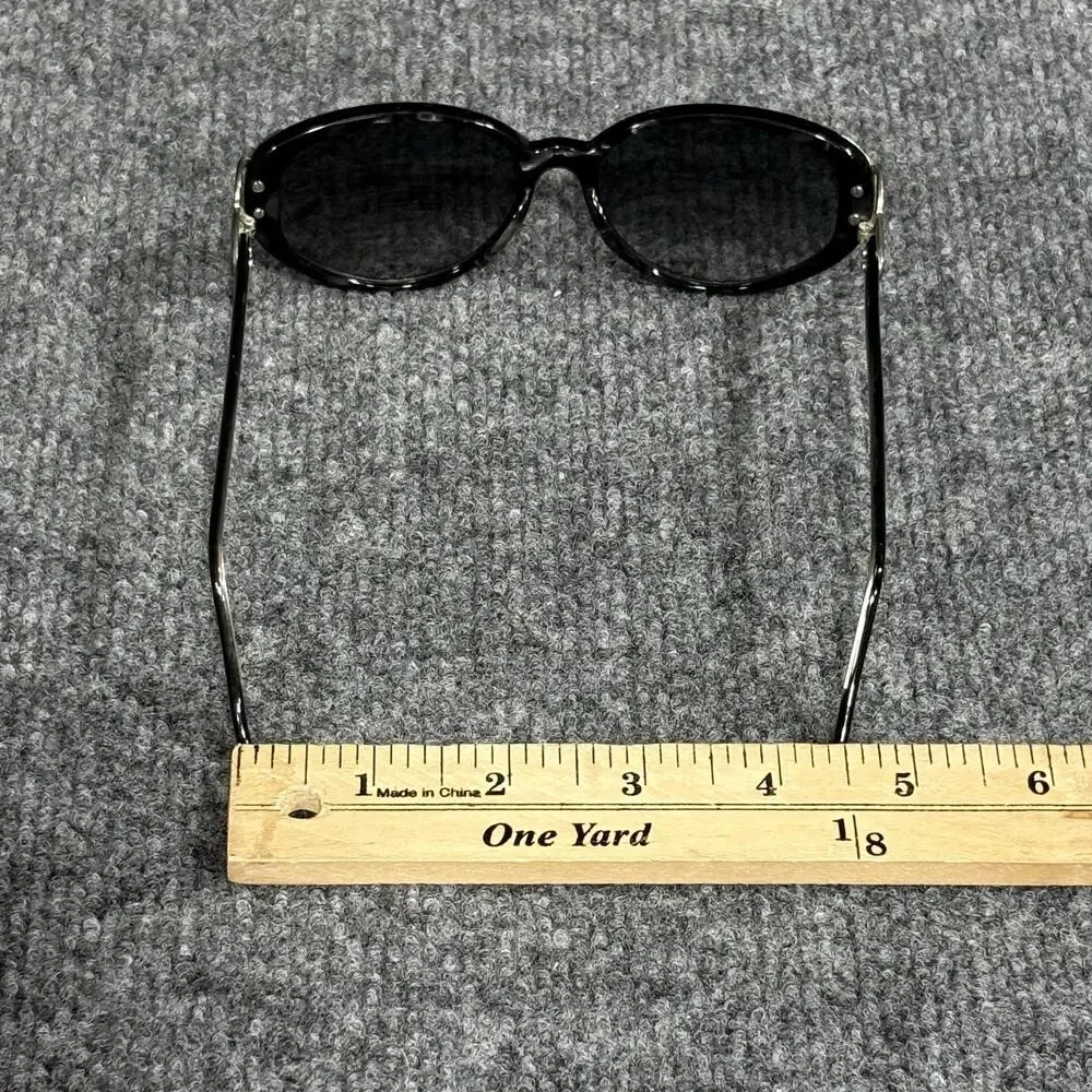 Rocco Original Sunglasses Womens Black Oval Gray Lens CR 39 UVB UVA Tinted